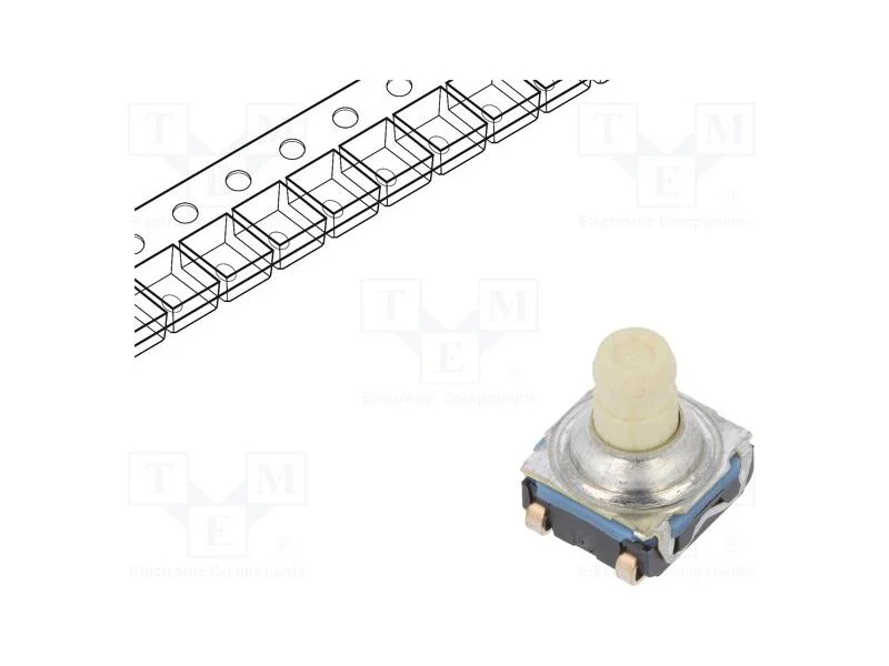Microinterruptor Tact, Spst-No, Pos: 2, 0,05a/32vdc, Smt, 7,7mm