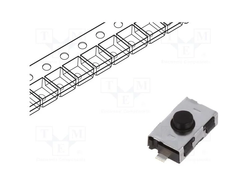 Microinterruptor Tact, Spst-No, Pos: 2, 0,05a/32vdc, Smt, 3n, Ip50