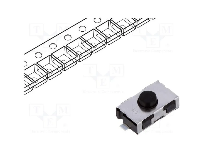 Microinterruptor Tact, Spst-No, Pos: 2, 0,05a/32vdc, Smt, 4,5n
