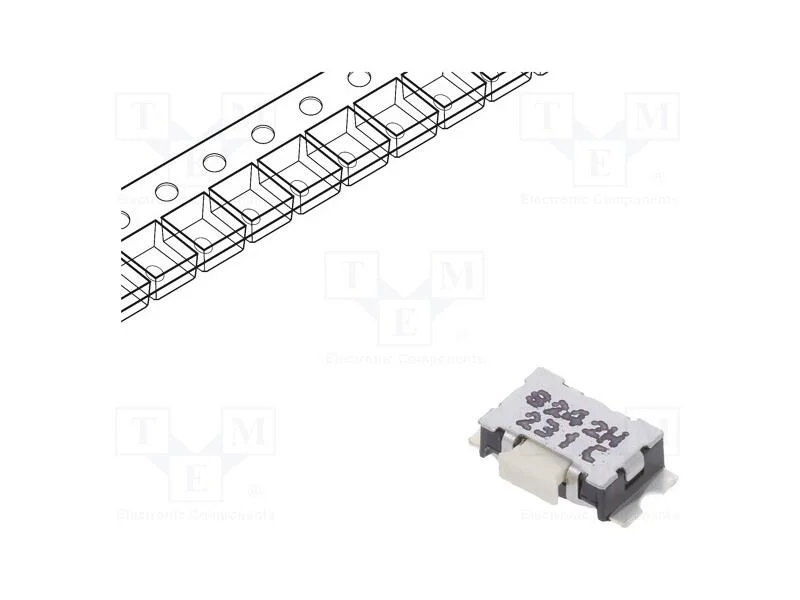 Microinterruptor Tact, Spst-No, Pos: 2, 0,05a/32vdc, Smt, 2,5n