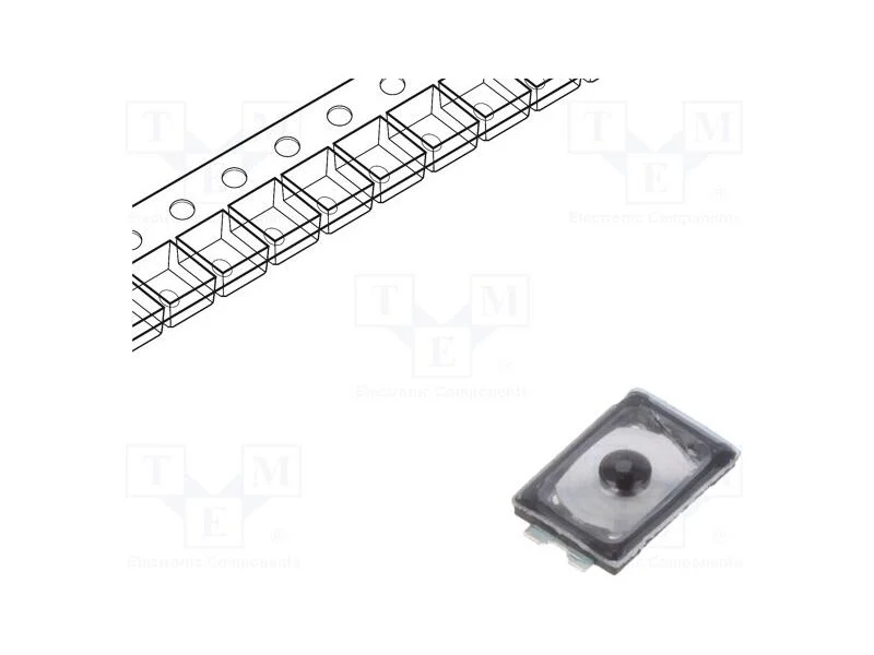 Microinterruptor Tact, Spst-No, Pos: 2, 0,02a/15vdc, Smt, 3x2mm
