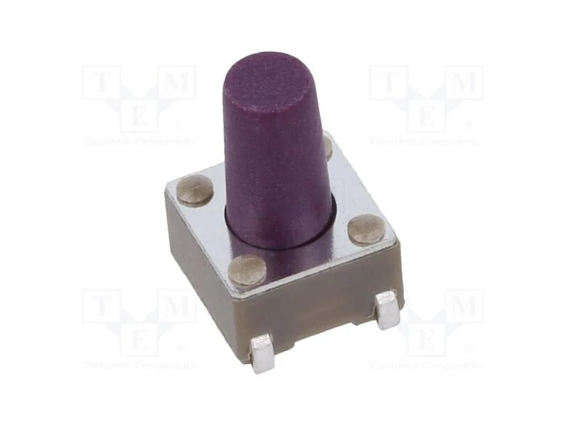 Microinterruptor Tact, Spst-No, Pos: 2, 0,05a/12vdc, Smt, 0,64n