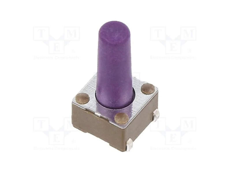 Microinterruptor Tact, Spst-No, Pos: 2, 0,05a/12vdc, Smt, 0,64n