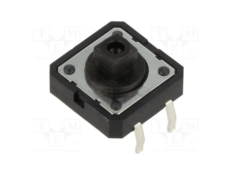 Microinterruptor Tact, Spst-No, Pos: 2, 0,05a/12vdc, Tht, 2,6n