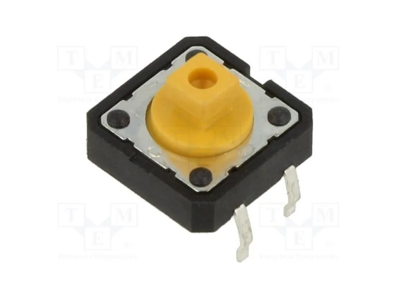 Microinterruptor Tact, Spst-No, Pos: 2, 0,05a/12vdc, Tht, 1,6n