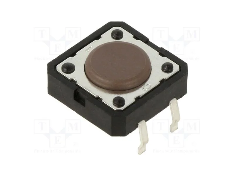 Microinterruptor Tact, Spst-No, Pos: 2, 0,05a/12vdc, Tht, 1,6n