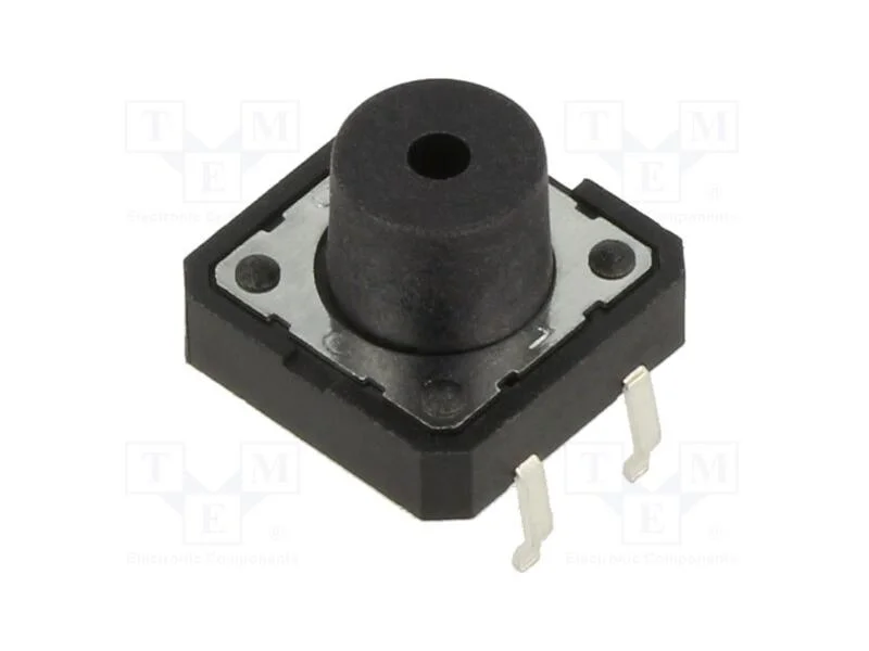 Microinterruptor Tact, Spst-No, Pos: 2, 0,05a/12vdc, Tht, 1,6n