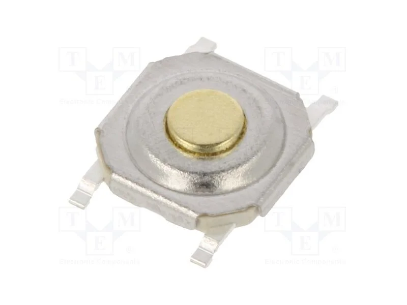 Microinterruptor Tact, Spst-No, Pos: 2, 0,02a/15vdc, Smt, 2,5n