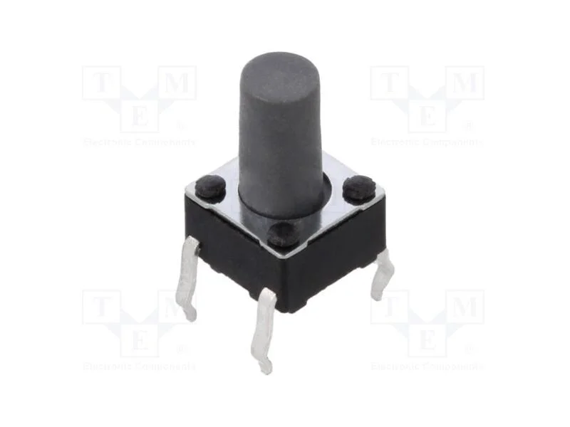 Microinterruptor Tact, Spst-No, Pos: 2, 0,05a/12vdc, Tht, 2n, 9,5mm