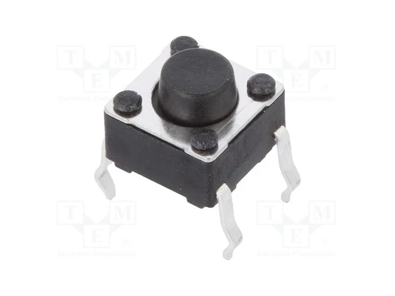 Microinterruptor Tact, Spst-No, Pos: 2, 0,05a/12vdc, Smt, 1,6n