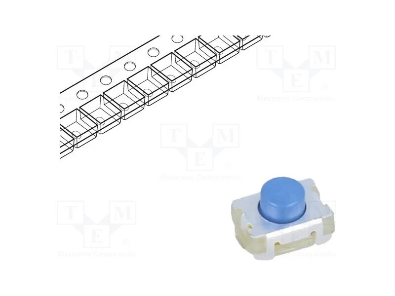 Microinterruptor Tact, Spst-No, Pos: 2, 0,05a/12vdc, Smt, 2,5n