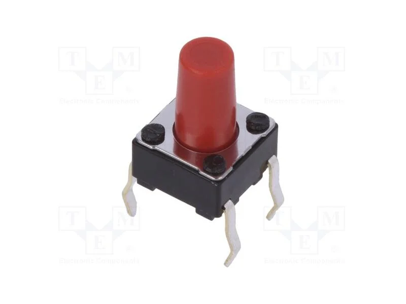 Microinterruptor Tact, Spst, Pos: 2, 0,05a/12vdc, Tht, 2,6n, 9,5mm