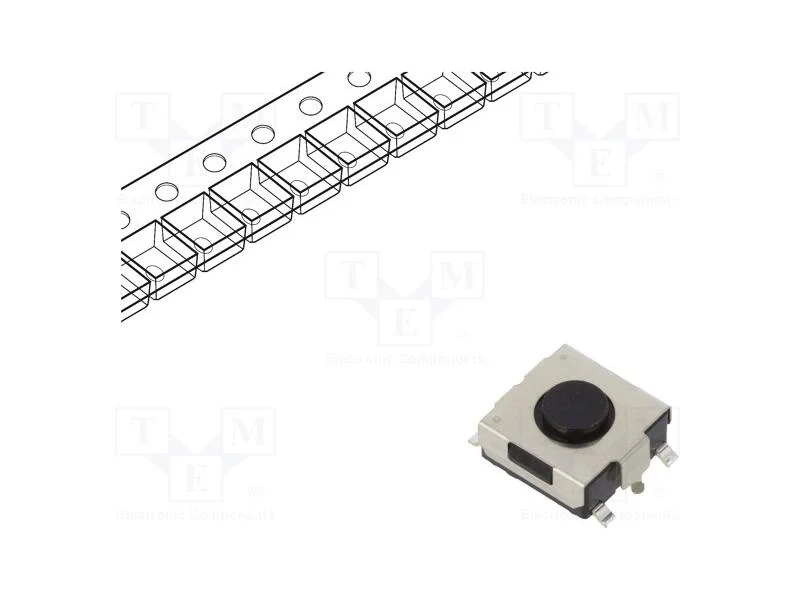 Microinterruptor Tact, Spst, Pos: 2, 0,05a/12vdc, Smt, 1n, 3,1mm