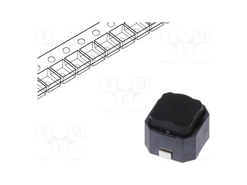 Microinterruptor Tact, Spst, Pos: 2, 0,05a/16vdc, Smt, 1,6n, 5mm