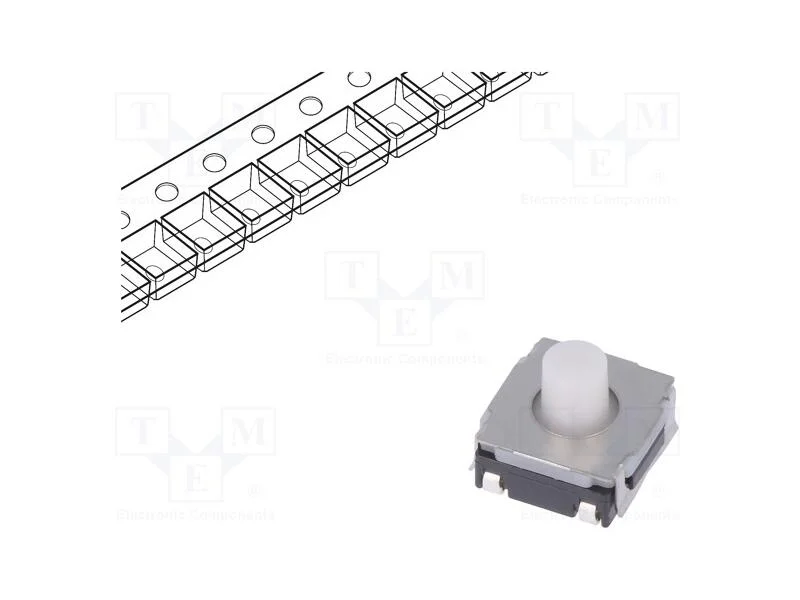 Microinterruptor Tact, Spst, Pos: 2, 0,05a/12vdc, Smt, 2n, 5,1mm