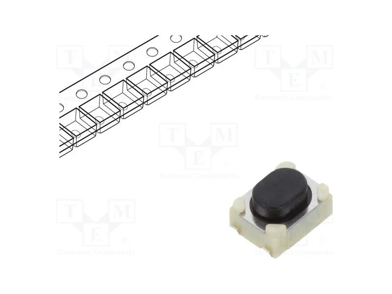 Microinterruptor Tact, Spst, Pos: 2, 0,05a/16vdc, Smt, 4n, 2,6mm