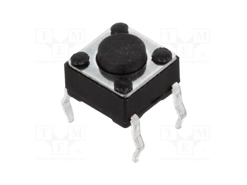 Microinterruptor Tact, Spst-No, Pos: 2, 0,05a/12vdc, Tht, 2,5n