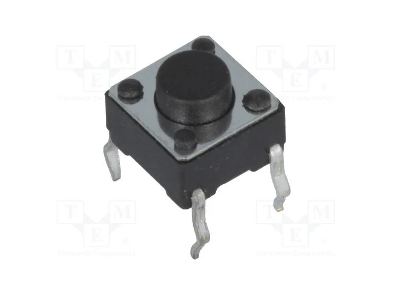 Microinterruptor Tact, Spst-No, Pos: 2, 0,05a/12vdc, Tht, 2,5n