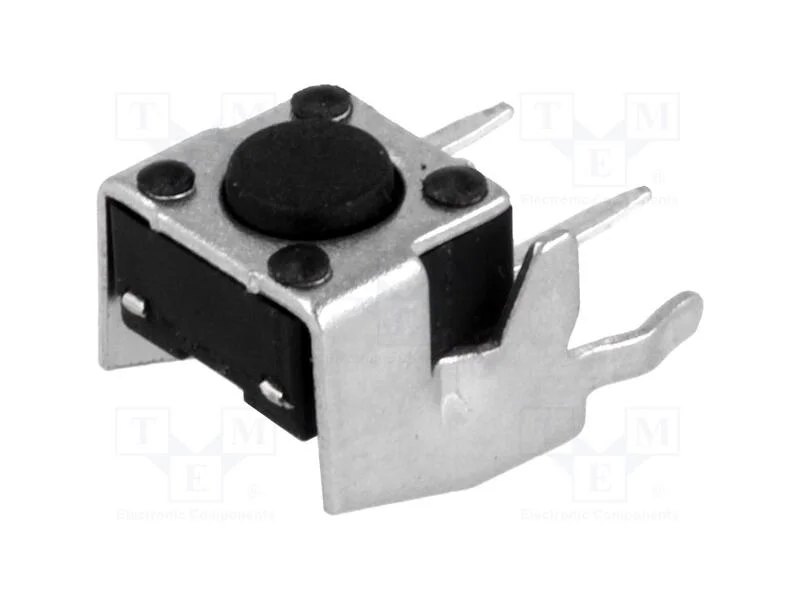 Microinterruptor Tact, Spst-No, Pos: 2, 0,05a/12vdc, Tht, 1n, 6x6mm