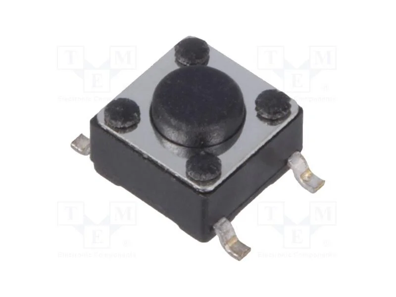 Microinterruptor TACT, SPST-NO, Pos: 2, 0,05A/12V.