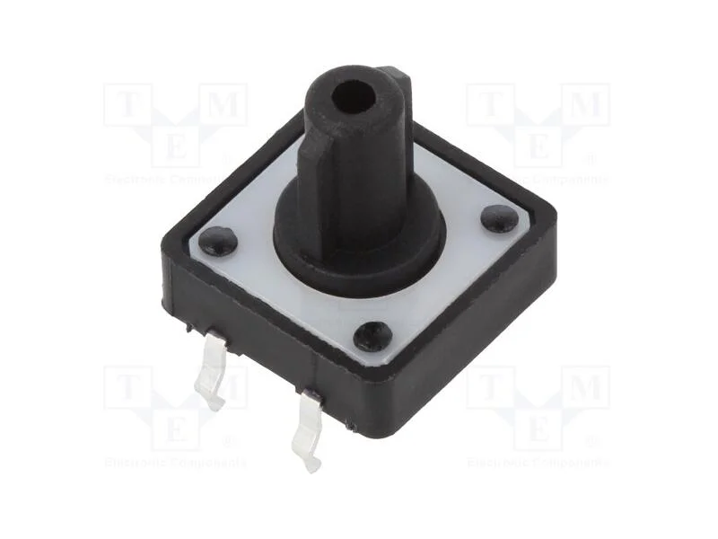 Microinterruptor Tact, Spst-No, Pos: 2, 0,05a/12vdc, Tht, 1,57n