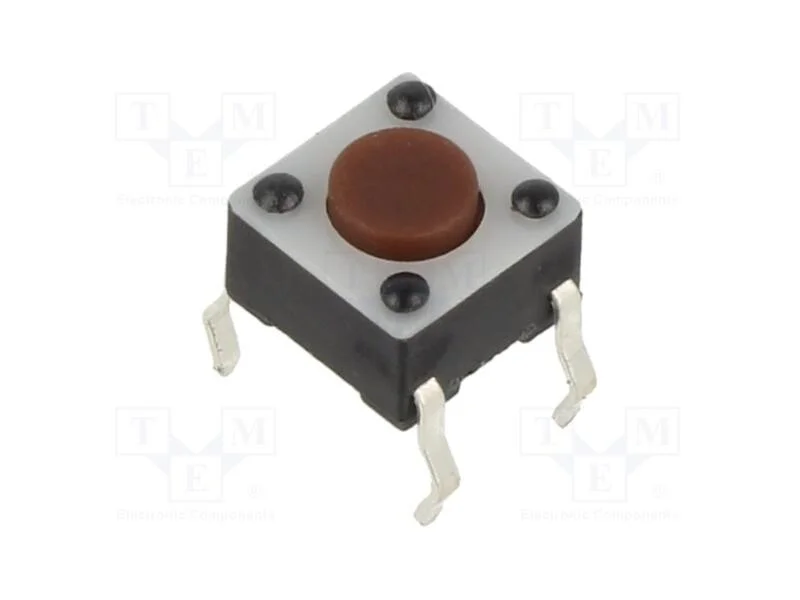Microinterruptor Tact, Spst-No, Pos: 2, 0,05a/12vdc, Tht, 0,98n