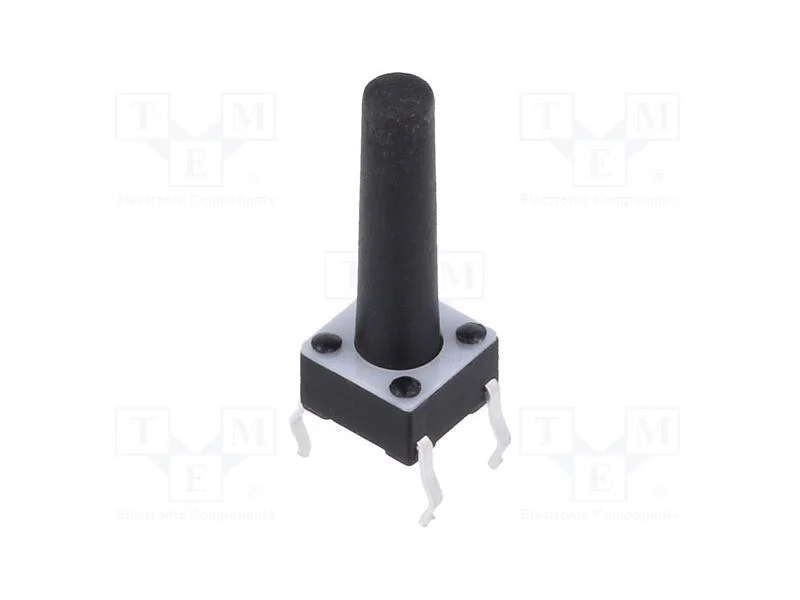 Microinterruptor Tact, Spst-No, Pos: 2, 0,05a/12vdc, Tht, 1,57n