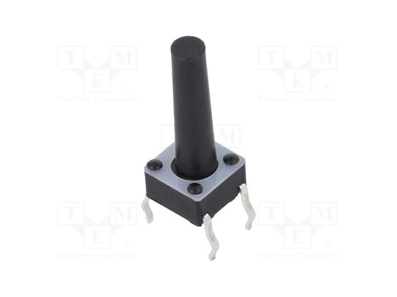 Microinterruptor Tact, Spst-No, Pos: 2, 0,05a/12vdc, Tht, 1,57n