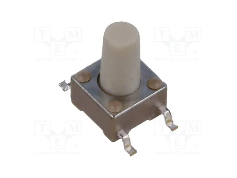 Microinterruptor Tact, Spst-No, Pos: 2, 0,05a/12vdc, Smt, 2,55n