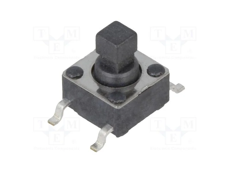 Microinterruptor Tact, Spst-No, Pos: 2, 0,05a/12vdc, Smt, 1,57n