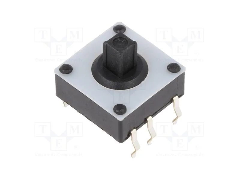 Microinterruptor Tact, Pos: 2, 0,02a/15vdc, Pcb,Tht, N&atilde;o Disp.