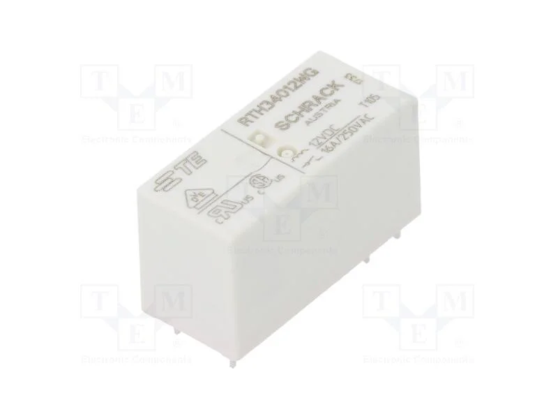 Rel&eacute;: Eletromagn&eacute;tico, Spst-No, Ubobina: 12vdc, 16a/250vac, Tht