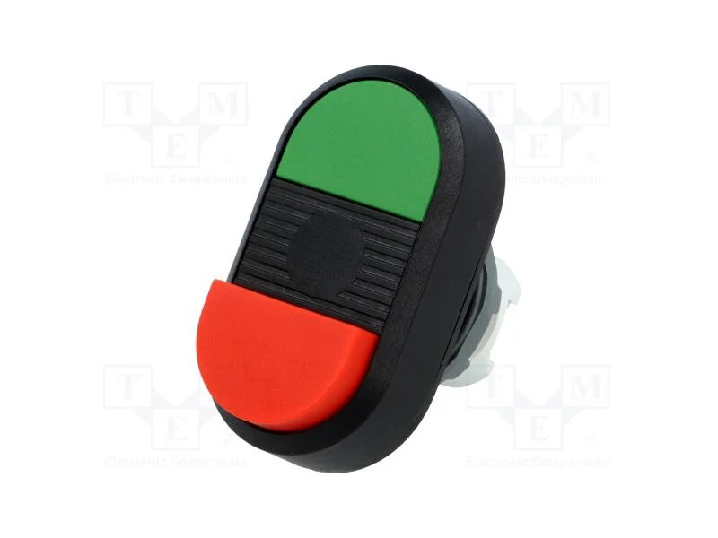 Interruptor: Duplo, 22mm, Pos.Est&aacute;v: 1, Vermelho/Verde, N&atilde;o Disp.