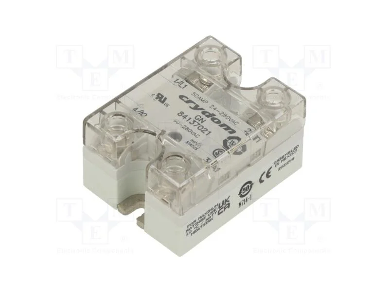 Rel&eacute;: semicondutores, Ucoma: 90&divide;280VAC, 50A, 24&divide;2.