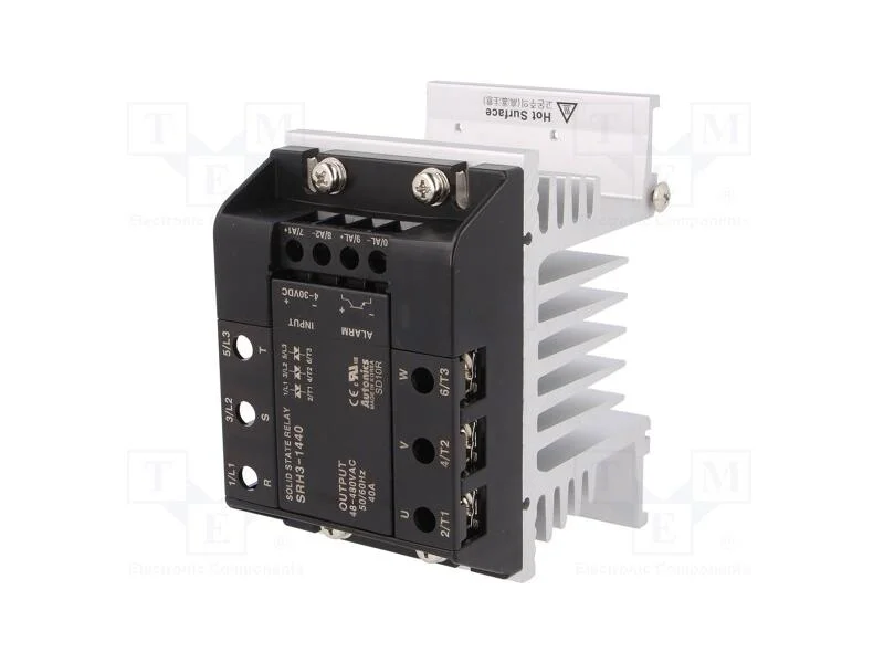 Rel&eacute;: semicondutores, 40A, Ucom: 48&divide;480VAC, 3-f&aacute;s.