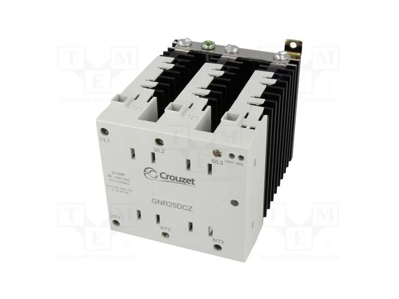 Rel&eacute;: semicondutores, 25A, Ucom: 48&divide;600VAC, 3-f&aacute;s.