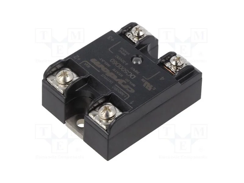 Rel&eacute;: Semicondutores, Ucoma: 4&divide;32vdc, 60a, 1&divide;500vdc, S&eacute;rie: Dc500