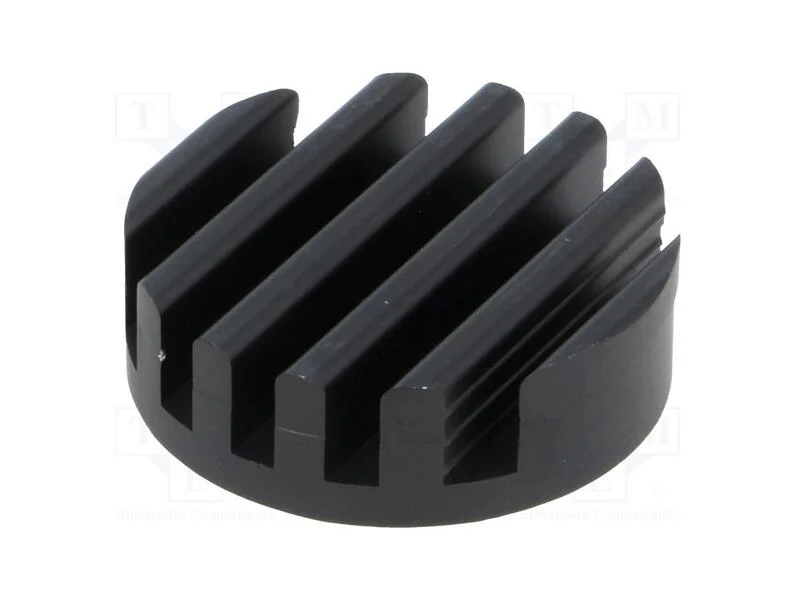 Dissipador de Cal, Led, : 33mm, H: 10mm, 17,6k/W, Preta