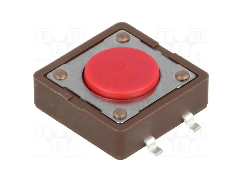 Microinterruptor Tact, Spst-No, Pos: 2, 0,05a/12vdc, Smt, 2,6n