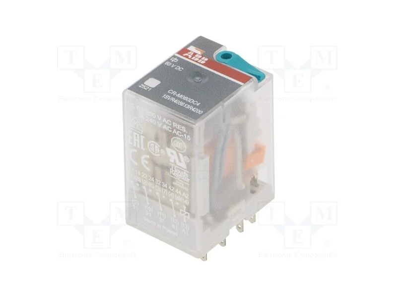 Rel&eacute;: Eletromagn&eacute;tico, 4pdt, Ubobina: 60vdc, Icontactos Max: 6a
