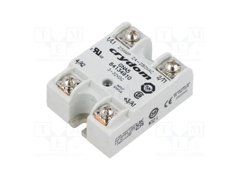 Rel&eacute;: semicondutores, Ucoma: 3&divide;32VDC, 25A, 24&divide;280.