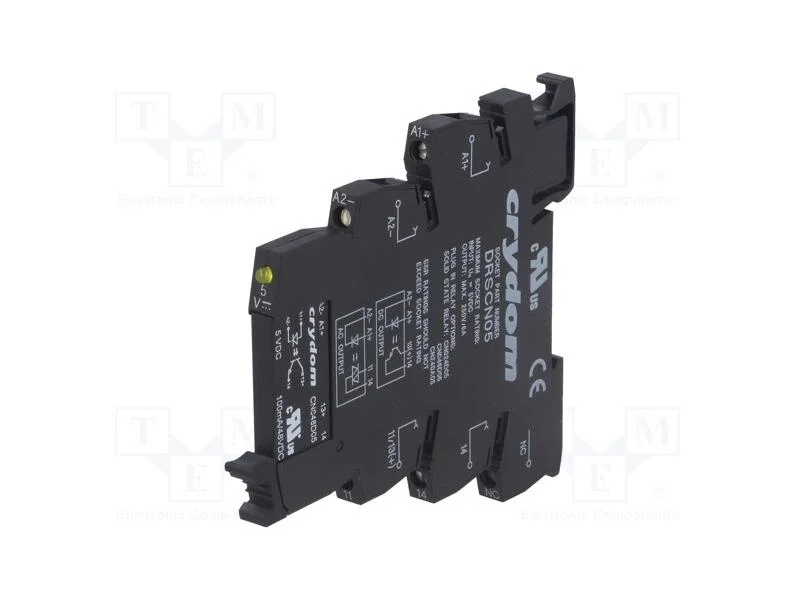 Rel&eacute;: semicondutores, Ucoma: 5VDC, 100mA, max.48V.