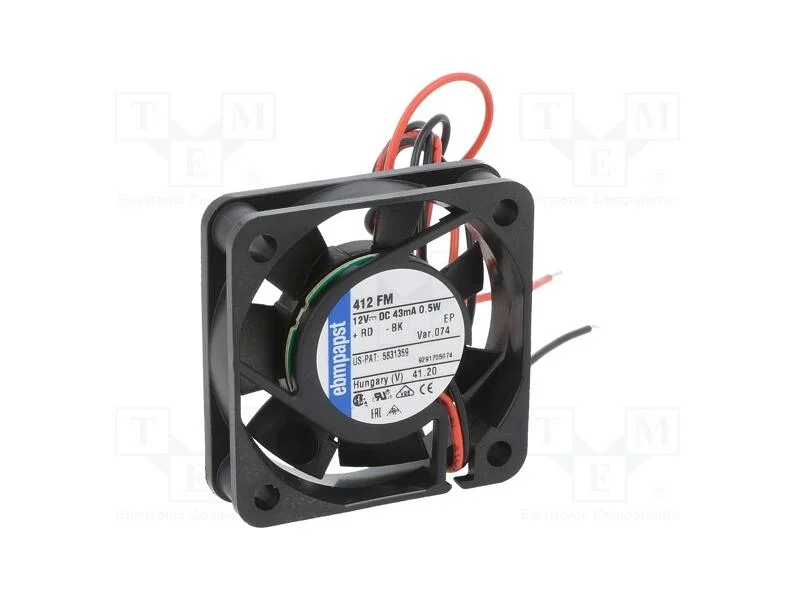 Ventilador: Dc, Transversal, 12vdc, 40x40x10mm, 6m3/H, 17dba