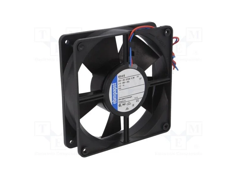 Ventilador: Dc, Transversal, 24vdc, 119x119x32mm, 170m3/H, 45dba