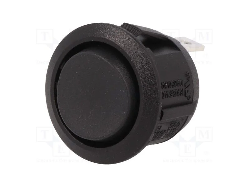 Rocker, Sp3t, Pos: 3, (On)-Off-(On), 10a/250vac, Preto, N&atilde;o Disp.