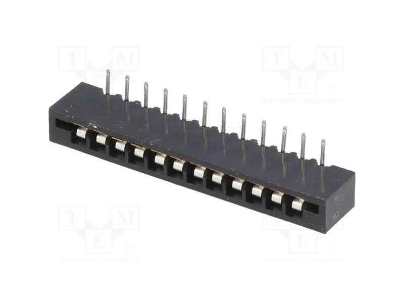 Conector: Ffc/Fpc, Angulares 90, Pin: 12, Non-Zif, Tht, Estanhado