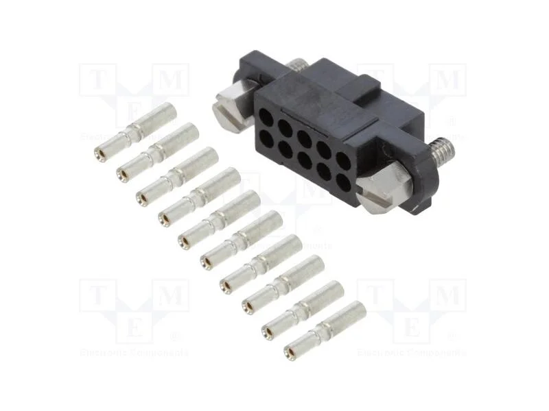 Ficha, fio-fio/placa, f&ecirc;mea, Datamate J-Tek, 2mm,.
