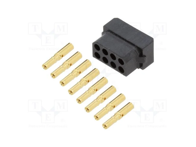 Ficha, Fio-Fio/Placa, F&ecirc;mea, Datamate L-Tek, 2mm, Pin: 8, Cerrar