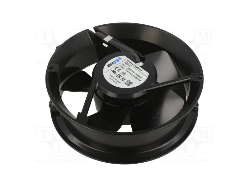 Ventilador: AC, transversal, 230VAC, 165x51mm, 29.