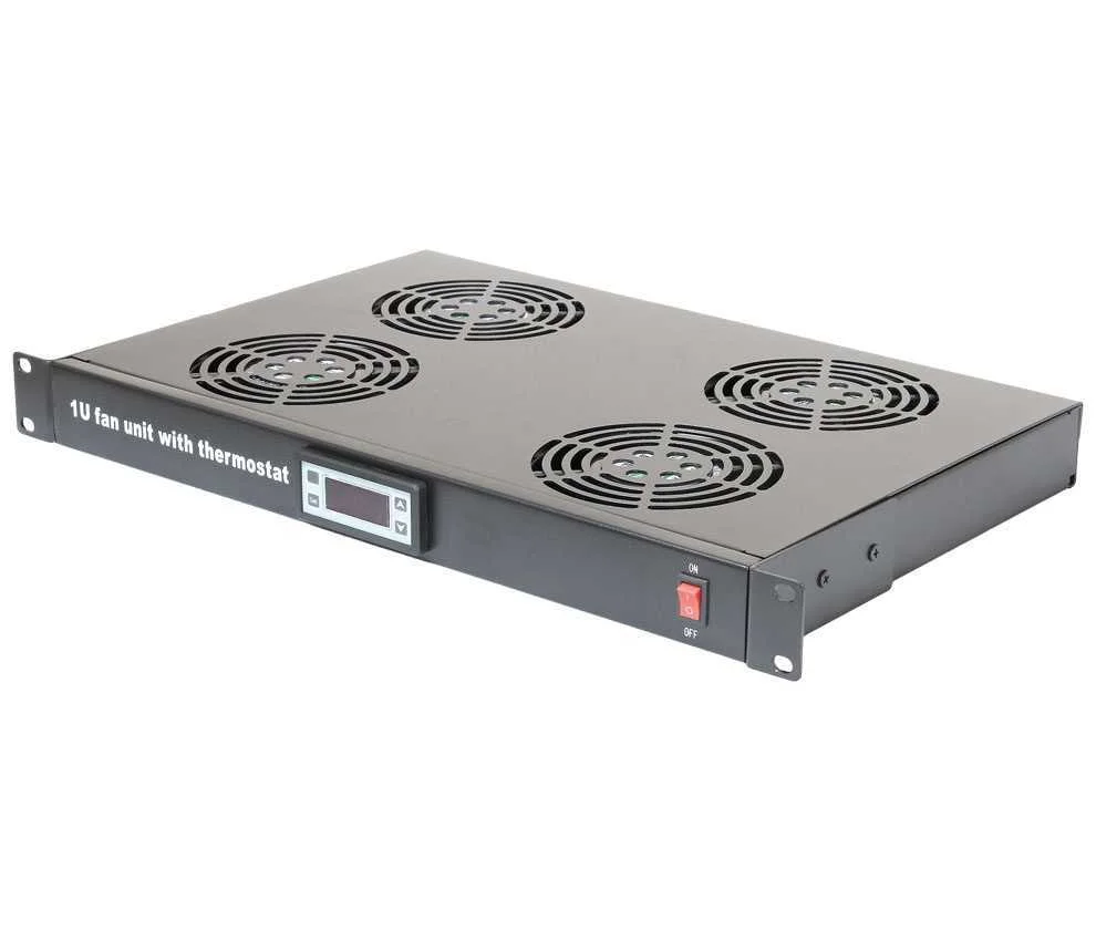 Unidade de 4 Ventiladores com Term&oacute;stato para Rack